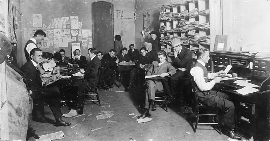 Image of Wisconsin Daily News Room 1914