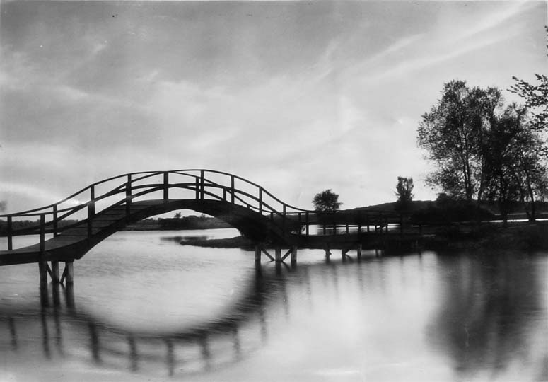 Image of Arched Bridge with Reflection