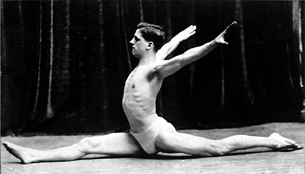 Image of Young Man in Splits