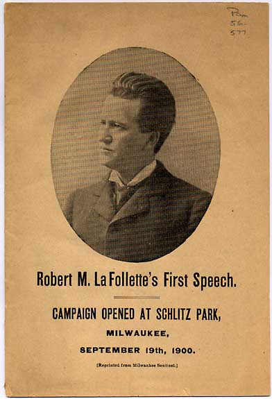 Image of Robert La Follette's First Speech