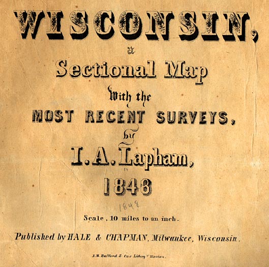 Image of Wisconsin Sectional Map Title
