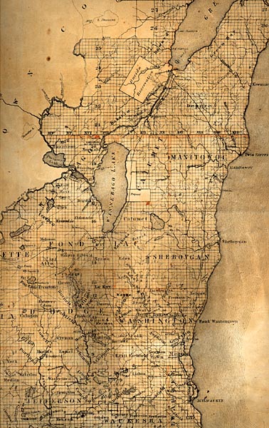 Image of Wisconsin Sectional Map