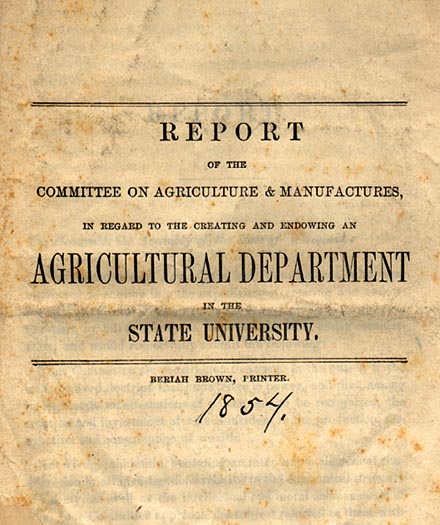 Image of Institution of the UW Agricultural Department