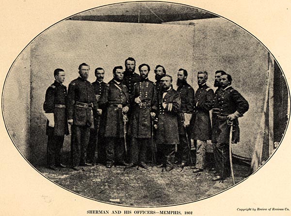 Image of Sherman and His Officers