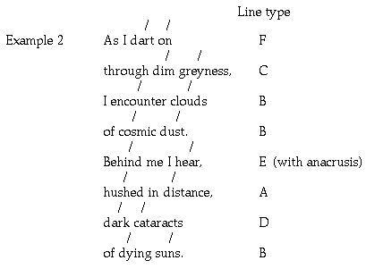 strophe with metrical markup