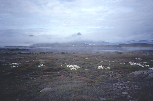 Color photo of Búlandstindur, larger version.
