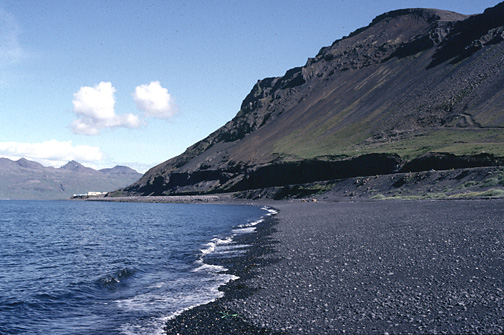 Color photo of Ólafsvík Headland, larger version.