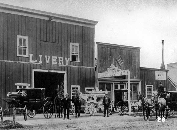 Image of Livery Stable at Sheboygan, Wisconsin 1892