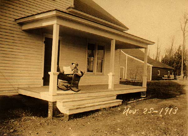 Image of Man on Porch