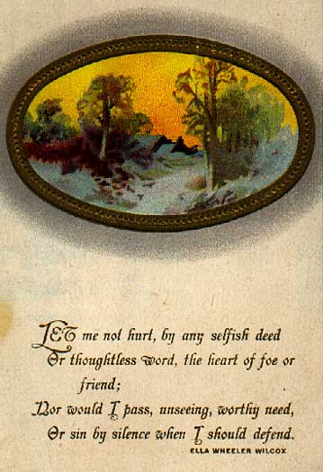 Image of Ella Wheeler Wilcox Poem