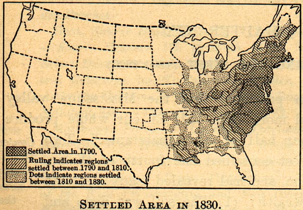 Image of Map of Settled Area, 1830